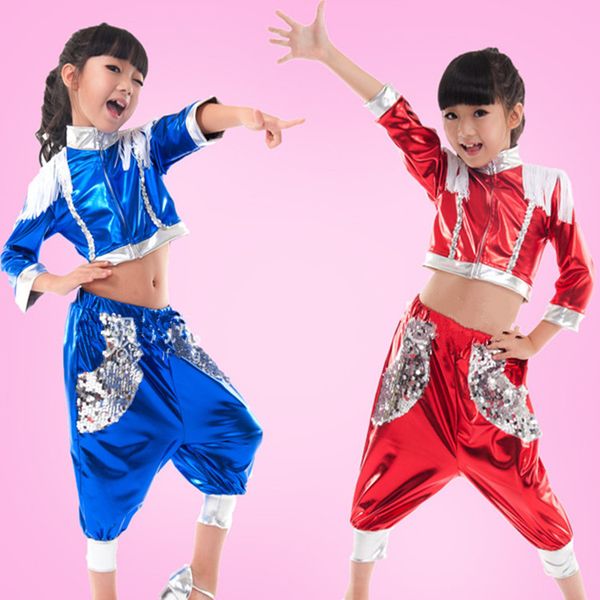 child jazz dance costume for stage girl hip-hop dance costumes for kids performance dance wear modern dancing suits clothes, Blue
child jazz dance costume for stage girl hip-hop dance costumes for kids performance dance wear modern dancing suits clothes, Blue