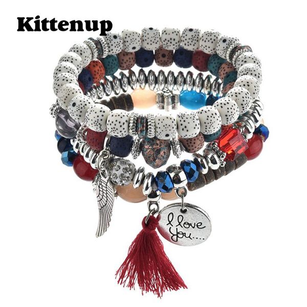 kittenup multi-layer beads wing charm bracelets for women vintage natural stone tassel leaf bangles bohemian jewelry, Black
kittenup multi-layer beads wing charm bracelets for women vintage natural stone tassel leaf bangles bohemian jewelry, Black