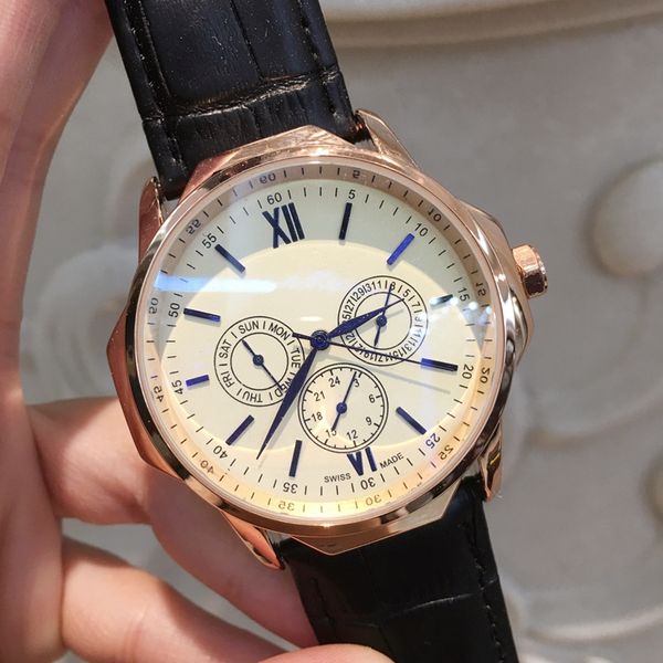 small eyes work brand men leather watches quartz military watch luxury leather wristwatches fashion casual multifunction watches, Slivery;brown
small eyes work brand men leather watches quartz military watch luxury leather wristwatches fashion casual multifunction watches, Slivery;brown