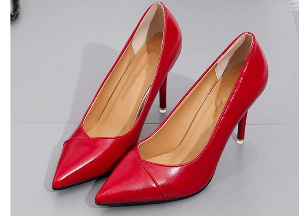 send 2018 spring new style fashion pointed end fine heel high heels women's shoes, Black
send 2018 spring new style fashion pointed end fine heel high heels women's shoes, Black