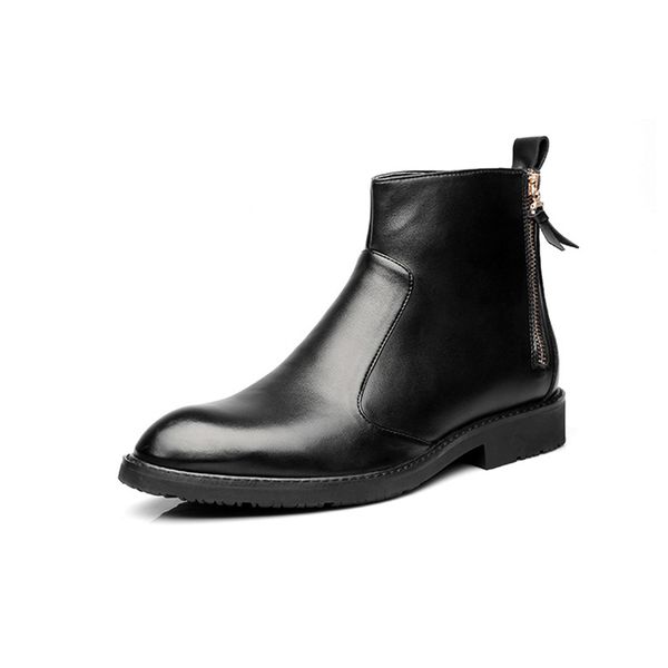 new brand men boots comfortable warm waterproof quality fashion ankle boots casual men leather boots bota masculina, Black
new brand men boots comfortable warm waterproof quality fashion ankle boots casual men leather boots bota masculina, Black