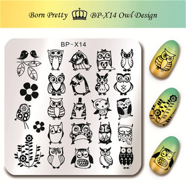 1 pc born pretty nail art stamp template cute bird owl design flower pretty image plate bp-x14 6*6cm, White
1 pc born pretty nail art stamp template cute bird owl design flower pretty image plate bp-x14 6*6cm, White