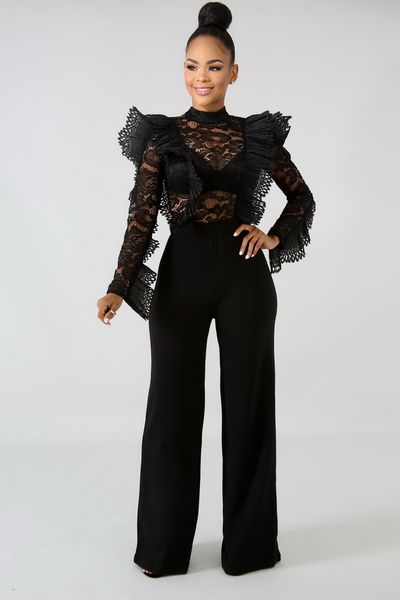 wendywu women o-neck long flare sleeve bodycon autumn casual jumpsuit wide leg elegant club rompers, Black;white
wendywu women o-neck long flare sleeve bodycon autumn casual jumpsuit wide leg elegant club rompers, Black;white