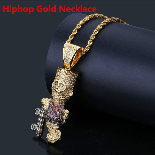 Мультфильм Simpson ожерелье Мужчины Iced Out Цирконий Hiphop скейтборд ожерелье для мужчин
Мультфильм Simpson ожерелье Мужчины Iced Out Цирконий Hiphop скейтборд ожерелье для мужчин