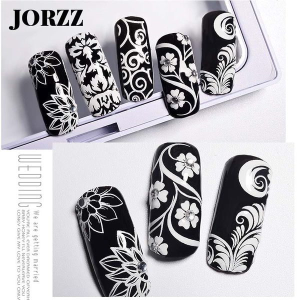 20 sheet nail stickers various styles of white decals art stickers decals nail art design manicure tools, Black
20 sheet nail stickers various styles of white decals art stickers decals nail art design manicure tools, Black