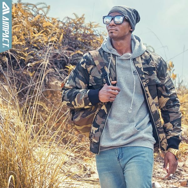 aimpact camo cotton jackets for men 2018 new winter windproof windbreaker pilot flight biker jackets hiphop highstreet warm coat, Black;brown
aimpact camo cotton jackets for men 2018 new winter windproof windbreaker pilot flight biker jackets hiphop highstreet warm coat, Black;brown
