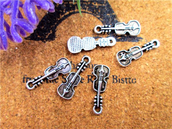 120pcs--guitar charms, antique tibetan silver tone mini guitars charm pendants 24x7mm, Bronze;silver
120pcs--guitar charms, antique tibetan silver tone mini guitars charm pendants 24x7mm, Bronze;silver