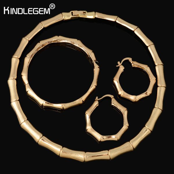 Kindlegem Fashion Bamboo Shape African Beads Jewelry Set Exquisite Flash Gold Color Nigerian Wedding Bridal Cheap Wholesale
Kindlegem Fashion Bamboo Shape African Beads Jewelry Set Exquisite Flash Gold Color Nigerian Wedding Bridal Cheap Wholesale