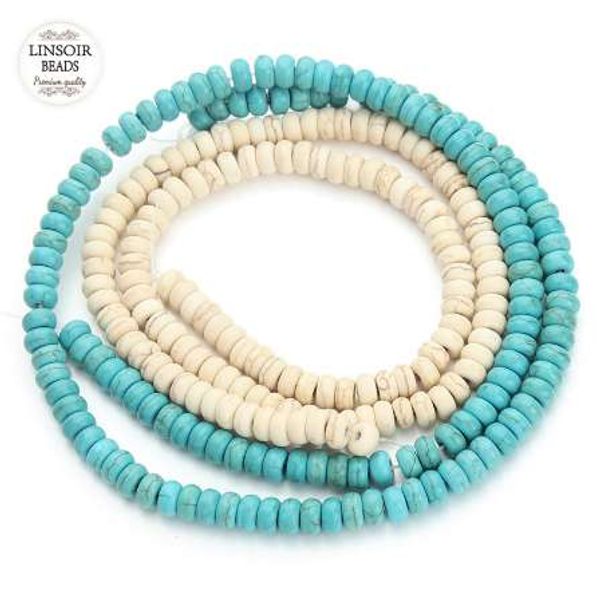 100pcs 3*6mm natural stone green white turquoises beads for jewelry making round loose spacer beads diy bracelet necklace f1203, Black
100pcs 3*6mm natural stone green white turquoises beads for jewelry making round loose spacer beads diy bracelet necklace f1203, Black
