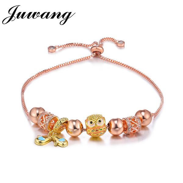 juwang cute owl colorful beads bracelet for woman girl rose gold color adjustable chain fashion pandor jewelry new year gift, Black
juwang cute owl colorful beads bracelet for woman girl rose gold color adjustable chain fashion pandor jewelry new year gift, Black