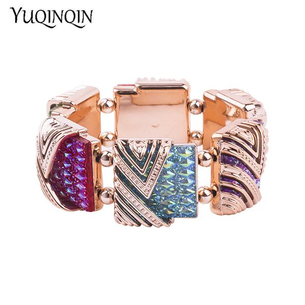 classic gold cuff bracelets bangles for women fashion new stretch geometric colourful crystal bracelet simple charm jewelry, Black
classic gold cuff bracelets bangles for women fashion new stretch geometric colourful crystal bracelet simple charm jewelry, Black