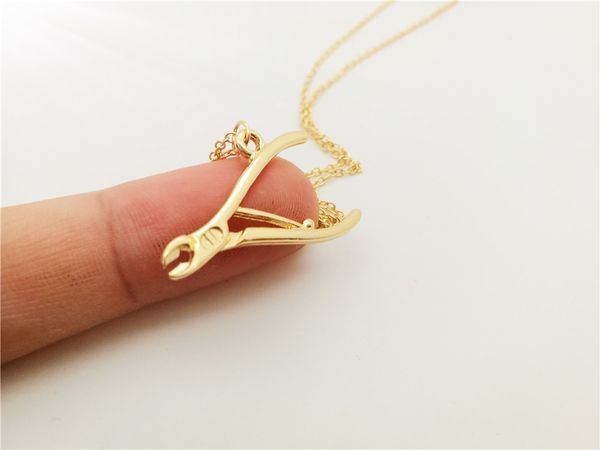 pliers mechanical tool wrench necklace repair equipment motorcycle motor electrician construction knight simple lucky woman mother men', Silver
pliers mechanical tool wrench necklace repair equipment motorcycle motor electrician construction knight simple lucky woman mother men', Silver