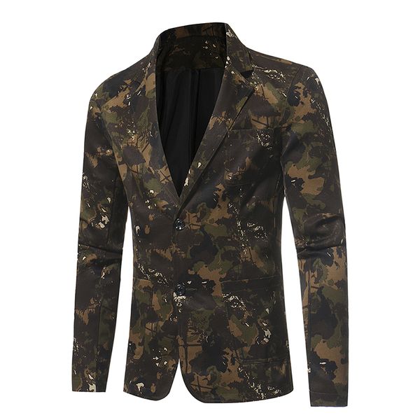 2018 new autumn winter fashion camouflage blazer men single breasted suits jacket business casual wedding blazers masculino, White;black
2018 new autumn winter fashion camouflage blazer men single breasted suits jacket business casual wedding blazers masculino, White;black