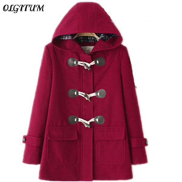 winter new women woolen coat hooded long section jackets and coats horn button cotton coat padded warm loose woolen, Black
winter new women woolen coat hooded long section jackets and coats horn button cotton coat padded warm loose woolen, Black