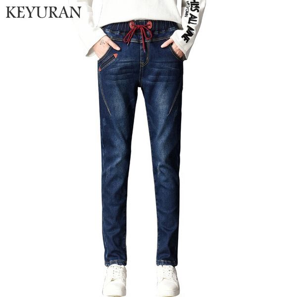 women elastic waist jeans with high waist harem pants of ladies elasticity jeans blue women's plus size pencil denim pants
women elastic waist jeans with high waist harem pants of ladies elasticity jeans blue women's plus size pencil denim pants