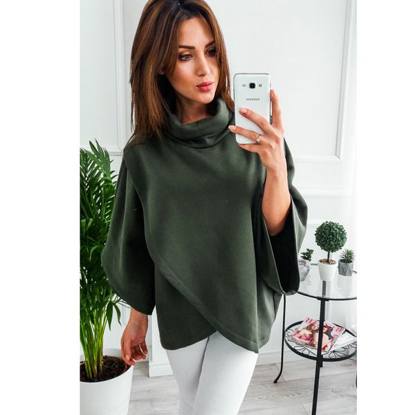 new fashion winter asymmetrical warm turtleneck oversized hoodies sweatshirt women casual loose flare sleeve tracksuit female sale, Black
new fashion winter asymmetrical warm turtleneck oversized hoodies sweatshirt women casual loose flare sleeve tracksuit female sale, Black