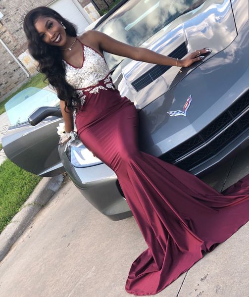 2021 african plus size prom dresses burgundy long evening gowns mermaid prom dress, Black
2021 african plus size prom dresses burgundy long evening gowns mermaid prom dress, Black