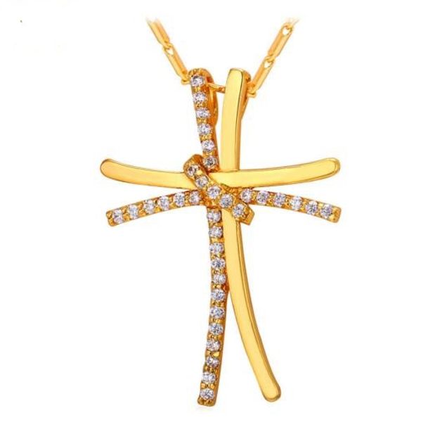 unique New Double-Layer Gold Cross Pendant For Women Gift With Crystal 18K Real Gold Plated Vintage Jewelry Cross Necklace P785
unique New Double-Layer Gold Cross Pendant For Women Gift With Crystal 18K Real Gold Plated Vintage Jewelry Cross Necklace P785