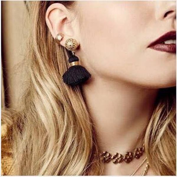 fashion bohemian new jewelry girls trendy short fringe multicolor quality exquisite earrings, Golden
fashion bohemian new jewelry girls trendy short fringe multicolor quality exquisite earrings, Golden