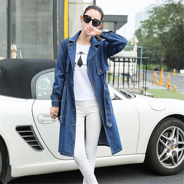 new nice women denim windbreaker spring autumn fashion women jackets coats loose super long jeans jacket female casual a151, Tan;black
new nice women denim windbreaker spring autumn fashion women jackets coats loose super long jeans jacket female casual a151, Tan;black