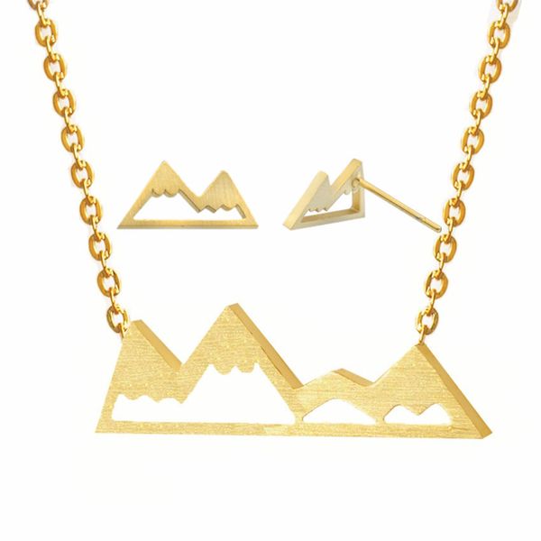 fashion silver color snowy mountain stud earrings pendant necklace women men body jewelry stainless steel ensemble bijoux femme
fashion silver color snowy mountain stud earrings pendant necklace women men body jewelry stainless steel ensemble bijoux femme
