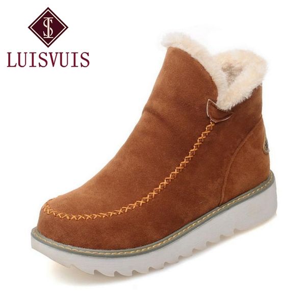 rizabina warm fur women snow boots flat platform winter shoes ankle boots female fashion basic casual snow shoes size 33-43, Black
rizabina warm fur women snow boots flat platform winter shoes ankle boots female fashion basic casual snow shoes size 33-43, Black