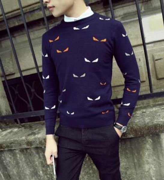 printed men sweaters fashion cartoon pattern sueter hombre o-neck jumpers pullover sweater male knitwear brand clothing, White;black
printed men sweaters fashion cartoon pattern sueter hombre o-neck jumpers pullover sweater male knitwear brand clothing, White;black