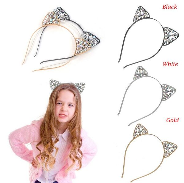 women girls hair hoop glitter crystal metal rhinestone cat ear headband hairband costume party dress-up hairbands, Slivery;white
women girls hair hoop glitter crystal metal rhinestone cat ear headband hairband costume party dress-up hairbands, Slivery;white