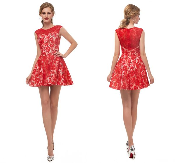 Sexy Red Cap Sleeve A Line Short Prom Dresses Homecoming Lace Cocktail Dress Above Knee Mini Graduation Vestidos
Sexy Red Cap Sleeve A Line Short Prom Dresses Homecoming Lace Cocktail Dress Above Knee Mini Graduation Vestidos