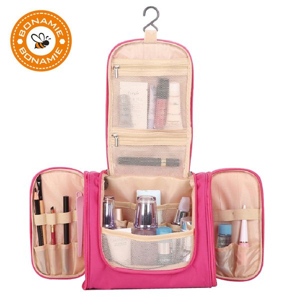 bonamie functional travel cosmetic bag solid color women zipper makeup box hanging toiletry wash storage case beauty make up bag
bonamie functional travel cosmetic bag solid color women zipper makeup box hanging toiletry wash storage case beauty make up bag