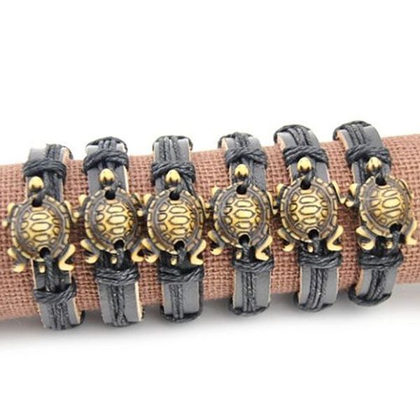 wholesale lot 12pcs cool tribal styles imitation bone carving sea turtles pendant surfing leather bracelets bangles gifts mb81, Black
wholesale lot 12pcs cool tribal styles imitation bone carving sea turtles pendant surfing leather bracelets bangles gifts mb81, Black