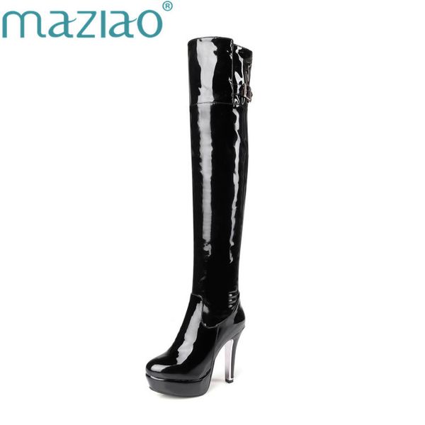 maziao plus size 48 women boots patent leather over the knee boots for women black red high heels long ladies party shoes
maziao plus size 48 women boots patent leather over the knee boots for women black red high heels long ladies party shoes