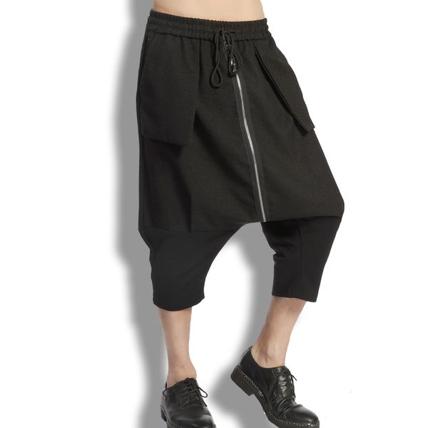 2018 new fashion korean men tide haren pants hanging crotch pants baggy seven leisure flying youth, Black
2018 new fashion korean men tide haren pants hanging crotch pants baggy seven leisure flying youth, Black