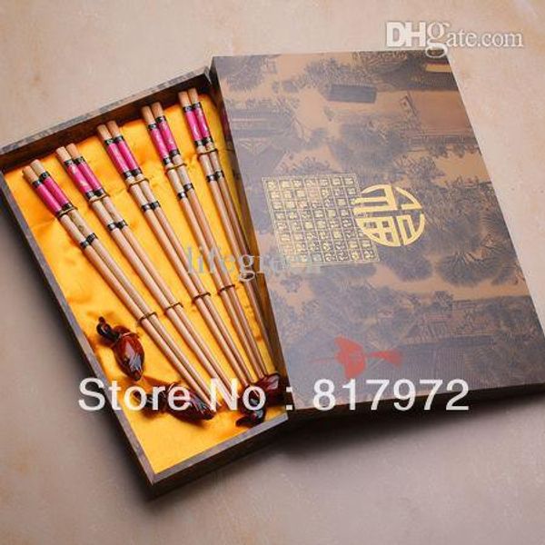 wholesale-23cm 5 pairs bamboo pink vivid butterfly print cutlery chopstick duck holder box set chinese characteristics &6yc0032
wholesale-23cm 5 pairs bamboo pink vivid butterfly print cutlery chopstick duck holder box set chinese characteristics &6yc0032