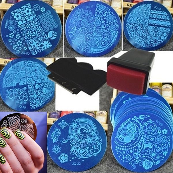 10pcs nail plates +1 stamper + 1 scraper nail art templates stamping plates diy stamping scraper art decoration, White
10pcs nail plates +1 stamper + 1 scraper nail art templates stamping plates diy stamping scraper art decoration, White