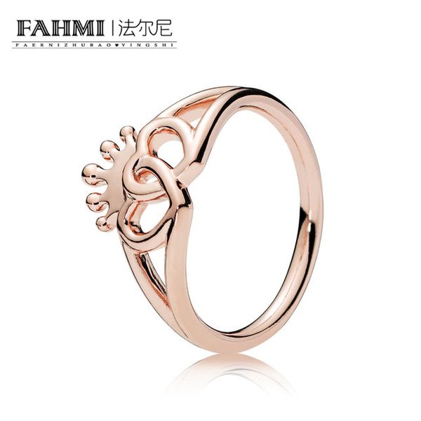 fahmi 100% 925 sterling silver new glamorous plucking 187685 rose interlocked crowned hearts ring original jewelry women's, Slivery;golden
fahmi 100% 925 sterling silver new glamorous plucking 187685 rose interlocked crowned hearts ring original jewelry women's, Slivery;golden