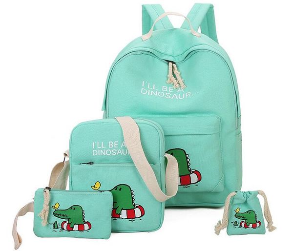 joyloading cartoon dinosaur canvas casual preppy students schoolbag shoulders backpack sets
joyloading cartoon dinosaur canvas casual preppy students schoolbag shoulders backpack sets