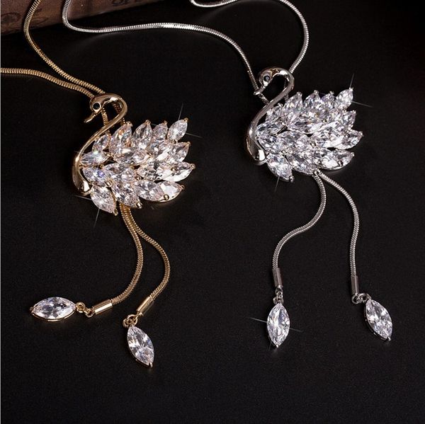 pendant clothes pendant with jewelry necklace, female crystal sweater chain long, Silver
pendant clothes pendant with jewelry necklace, female crystal sweater chain long, Silver