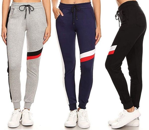 casual womens sweat pants striped ribbed opening drawstring joggers female sports pants 4 colors joggers, Black;white
casual womens sweat pants striped ribbed opening drawstring joggers female sports pants 4 colors joggers, Black;white