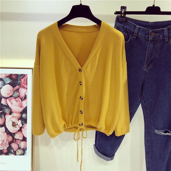 новая осень корейская версия drawstring дизайн v-образным вырезом с длинными рукавами вязать кардиган сплошной цвет случайные вне взять свит, White;black
новая осень корейская версия drawstring дизайн v-образным вырезом с длинными рукавами вязать кардиган сплошной цвет случайные вне взять свит, White;black