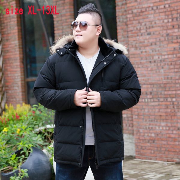 new fashion super large men casual warm thick fur collar with hood loose down jacket coat plus size xl11xl12xl13xl, Black
new fashion super large men casual warm thick fur collar with hood loose down jacket coat plus size xl11xl12xl13xl, Black