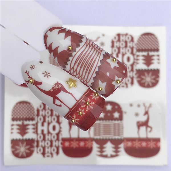 christmas snowman tree boots bells deer water transfer nail art sticker decal slider manicure wraps tool tip, Black
christmas snowman tree boots bells deer water transfer nail art sticker decal slider manicure wraps tool tip, Black