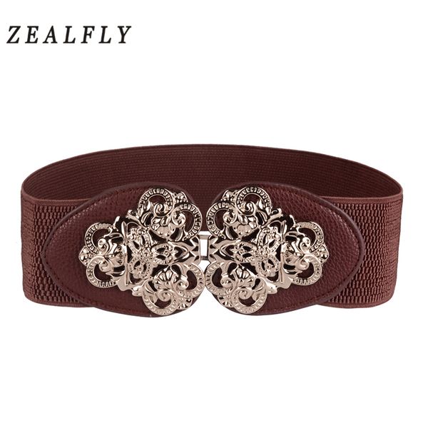 carved flower elastic silver wide women's belt vintage female corset belts for woman strap tight dress waistband, Black;brown
carved flower elastic silver wide women's belt vintage female corset belts for woman strap tight dress waistband, Black;brown