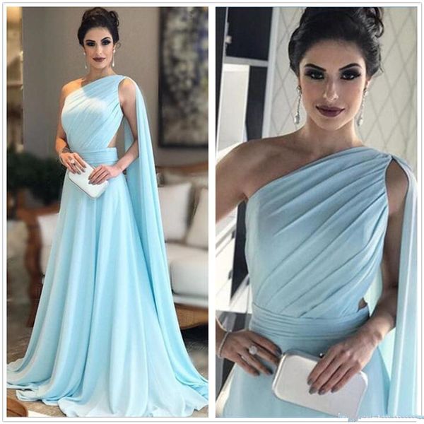 2018 Elegant Chiffon One Shoulder A Line Evening Dresses Ruched Sweep Train Formal Party Prom Mother Of The Bride Dresses Custom Made, Black;red
2018 Elegant Chiffon One Shoulder A Line Evening Dresses Ruched Sweep Train Formal Party Prom Mother Of The Bride Dresses Custom Made, Black;red
