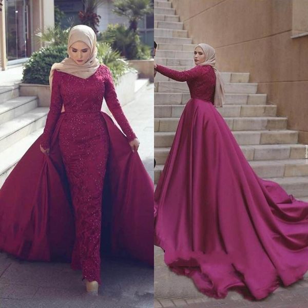 arabia muslim long evening dresses with overskirt long sleeves lace beaded appliques mermaid prom dress formal islamic dubai evening gown, Black
arabia muslim long evening dresses with overskirt long sleeves lace beaded appliques mermaid prom dress formal islamic dubai evening gown, Black
