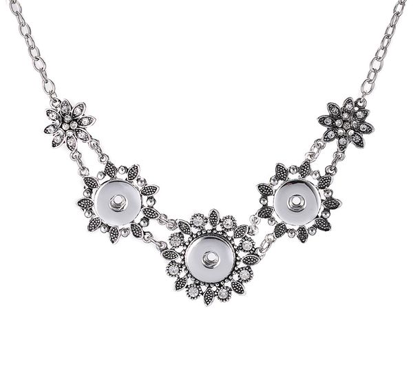 noosa chunks snap button jewelry crystal flower 3 buttons necklace fit 18mm snap buttons diy jewelry for women, Silver
noosa chunks snap button jewelry crystal flower 3 buttons necklace fit 18mm snap buttons diy jewelry for women, Silver