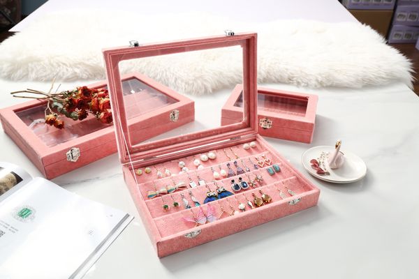 jewelry box simple european transparent earrings with stud earrings, clip-on necklaces are arranged for packing boxes and jewelry boxes, Silver
jewelry box simple european transparent earrings with stud earrings, clip-on necklaces are arranged for packing boxes and jewelry boxes, Silver