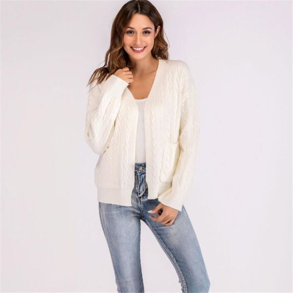 new arrival women's cardigans 2018 autumn and winter fashion casual long sleeve sweaters women open stitch outwear clothing, White;black
new arrival women's cardigans 2018 autumn and winter fashion casual long sleeve sweaters women open stitch outwear clothing, White;black