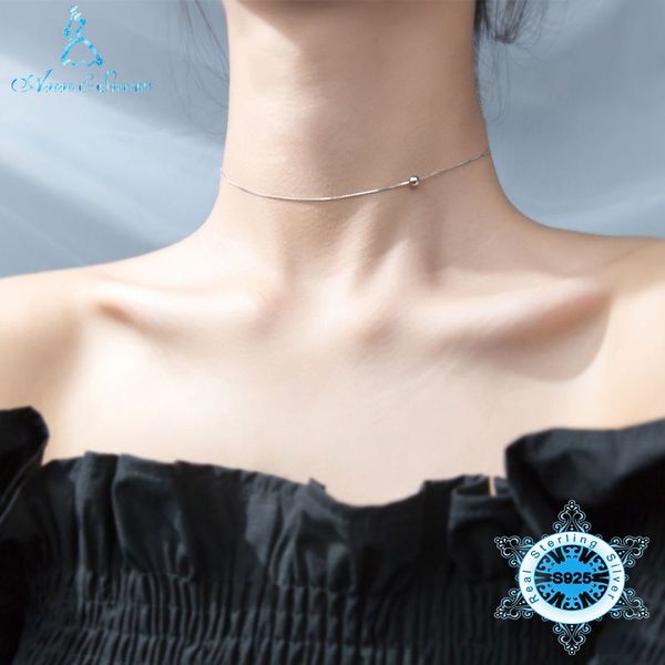 925 sterling silver original thin necklaces real female women chokers fine offers of the day fine jewelery made of silver
925 sterling silver original thin necklaces real female women chokers fine offers of the day fine jewelery made of silver
