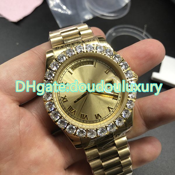brand men's luxury watches prong set diamond bezel gold dial double calendar chronograph watches automatic mechanical watches ing, Slivery;brown
brand men's luxury watches prong set diamond bezel gold dial double calendar chronograph watches automatic mechanical watches ing, Slivery;brown